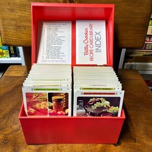 1971 Betty Crocker red recipe index for occasions of all kinds